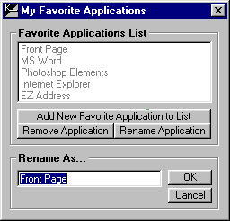 Favorite Application Manager